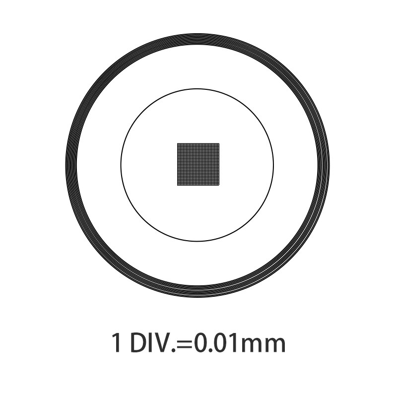 DIV 0.01 mm Eyepiece Grid Net Micrometer for Microscope Ocular