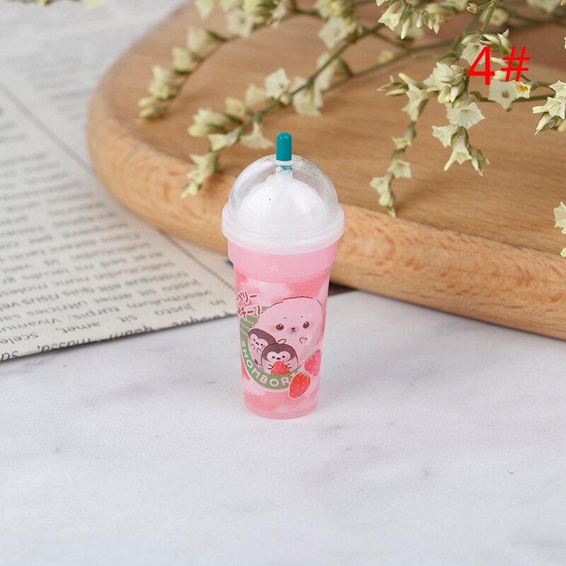 1:12 Dollhouse mini Bottiglie di Bevande Ghiaccio-crema di Caffè Tazza di Bevanda Modello Giocattoli Bambola Cucina arredamento Giocattolo Bambole casa Delle Bambole Accessori: Rosso
