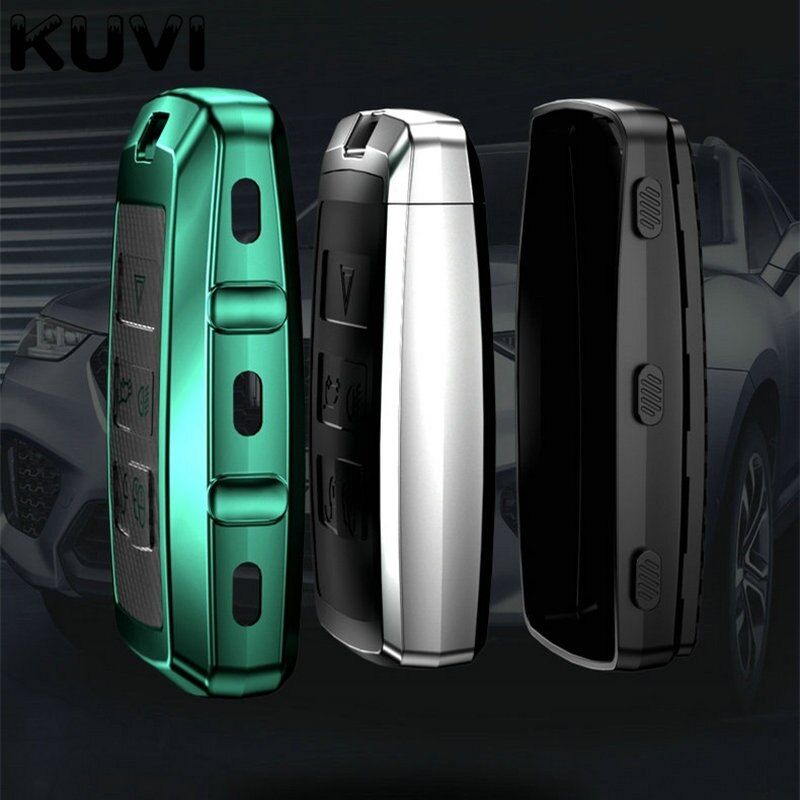 TPU Carbon Grain Key Case Fob Shell Cover Skin For Range Rover Velar For Land Rover Discovery 5 For Jaguar E-Pace