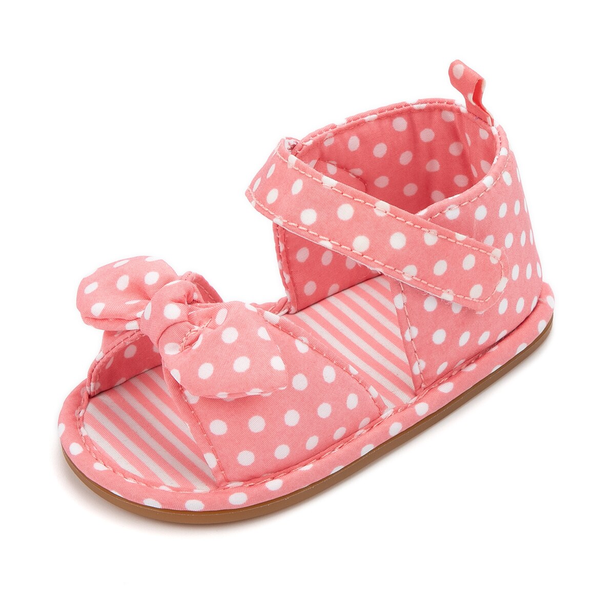 Baby Schuhe Mädchen Sommer Sandalen Bogen-knoten Gummi Sohle Flachen, Nicht-slip Infant Kleinkind Erste Wanderer outdoor Sandalen: Rosa / 7-12 Monate