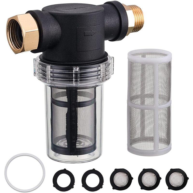 Garten Schlauch Filter, Sediment Filter Befestigung für Druck Unterlegscheibe Einlass Wasser, Inline Wasser Filter für Garten Schlauch: Ursprünglich Titel