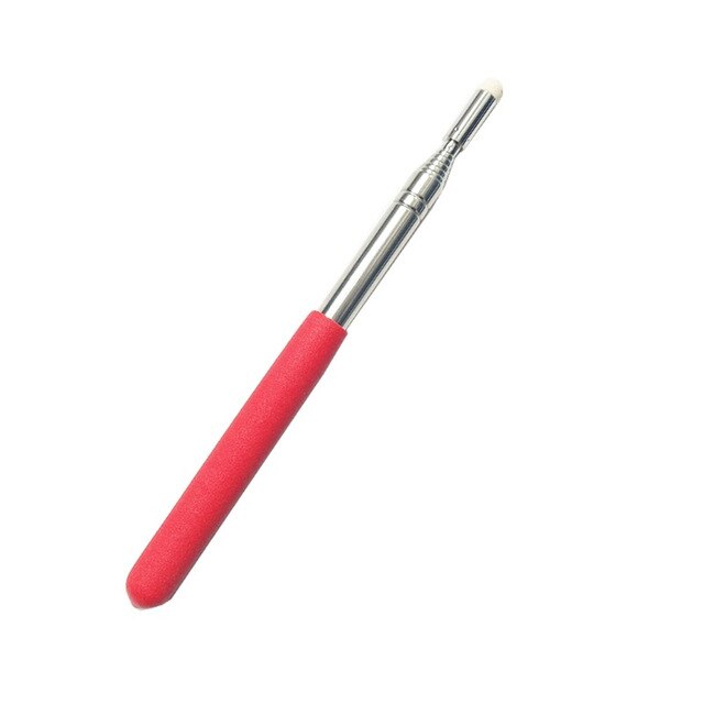 Aguja con forma de mano extensible, puntero retráctil telescópico, portátil, presentador, pizarra de aula, puntero para reunión de enseñanza: Red