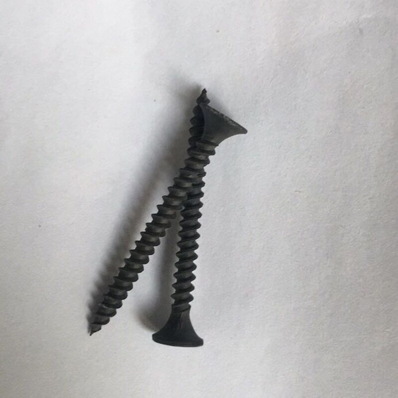 Tornillos de cabeza plana Phillips M3.5 para paneles de yeso, tornillos de rosca empotrada en cruz, avellanado de fósforo ceniza, tornillos autorroscantes para madera, 50 piezas