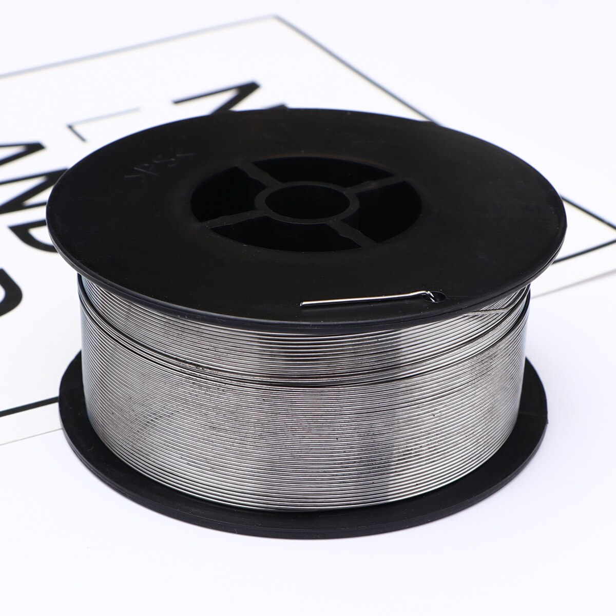 0.8mm 1kg Gasless Stainless Steel Mig Welding Wire Reel Spool Roll Flux Cored No Gas (Silver)