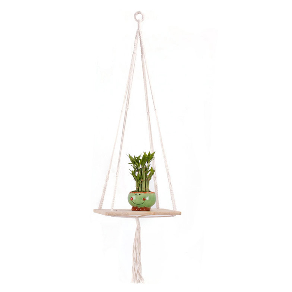 Offres spéciales à la main macramé plante cintre fleur/pot cintre pour décoration murale jardin maison décorative panier de fleurs: J