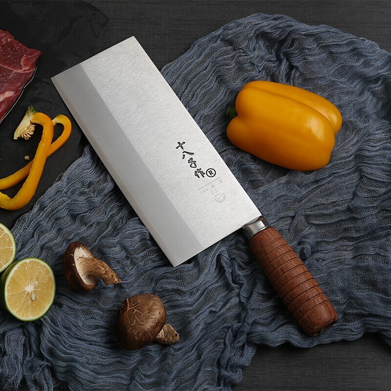SHIBAZI Chef Slicing Cooking Knife Advanced Composite Alloy Steel Mulberry Knife Kitchen Cutting Tool Meat Cleaver