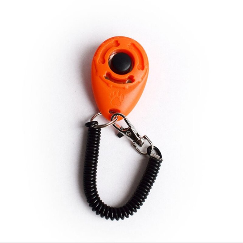 Haustier ausbildung Film katze und hund ausbildung kunststoff werkzeuge stehen-allein Trainer einstellbar Armbinde keychain Haustier Klang ausbildung: Orange