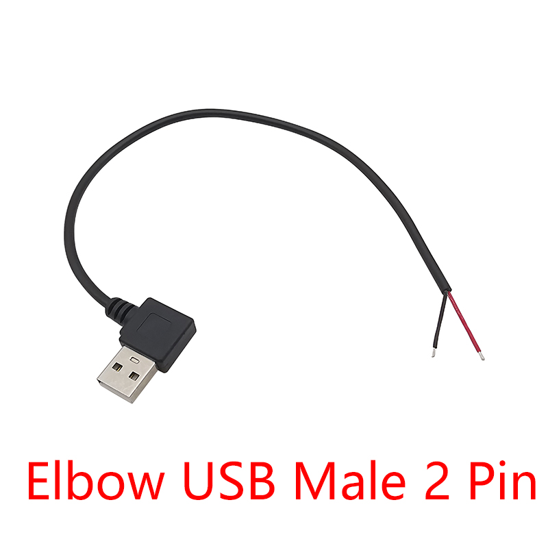 2 Stück 5V USB-Netzteil kabel 2-polig 4-polig USB 2.0a Buchse Stecker Buchse Ladegerät Ladekabel Verlängerung stecker 2,0 m/1m/2m: Elfenbein / Unter 5 Stücke