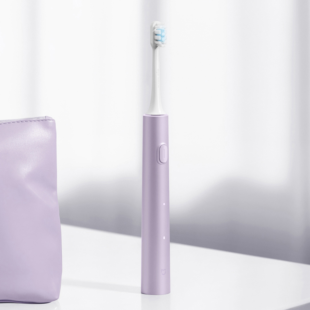 XIAOMI Mijia Spazzolino elettrico sonico T302 3 colori 4 testine IPX8 Impermeabile 360 ° Ricarica senza fili 4 modalità Pulizia dei denti