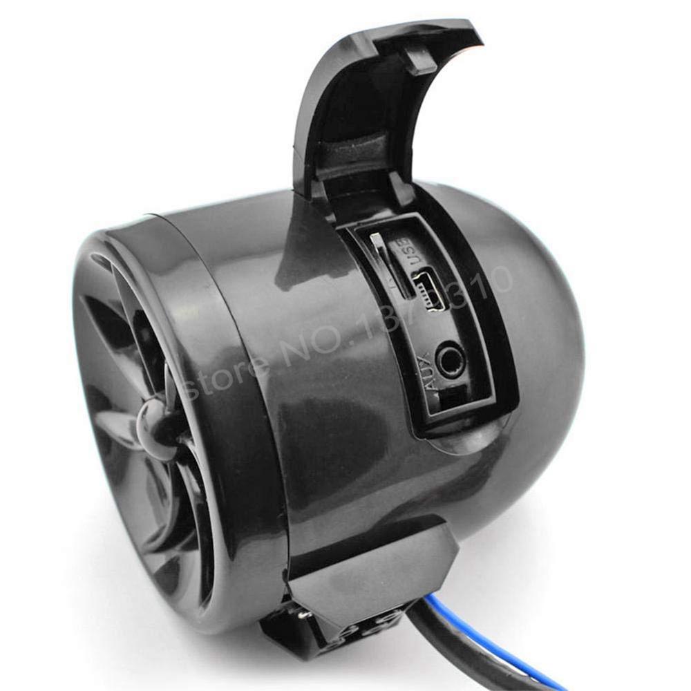 Motofan-Universal 2pcs MT483 Motorcycle Alarm Speaker FM Radio TF Card