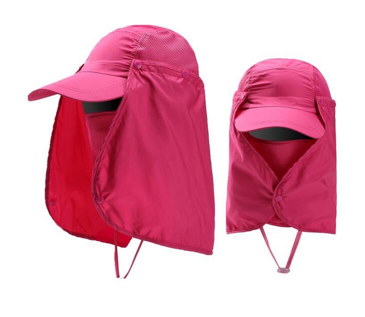 Gorro Unisex para deportes al aire libre, pesca, senderismo, protección UV, cara, cuello, solapa, para el sol: 4