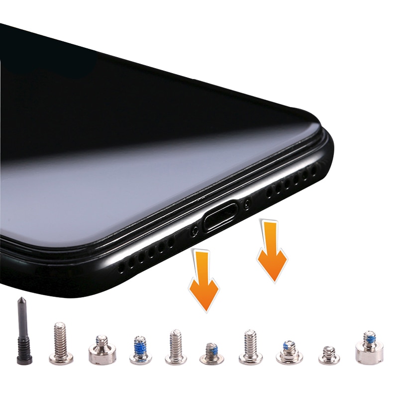 Komplette einstellen Schrauben und Schrauben für iPhone X