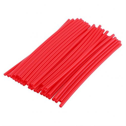 Enveloppes de rayons de roues de moto, 36 pièces/paquet, décor de protection de la peau: Rouge