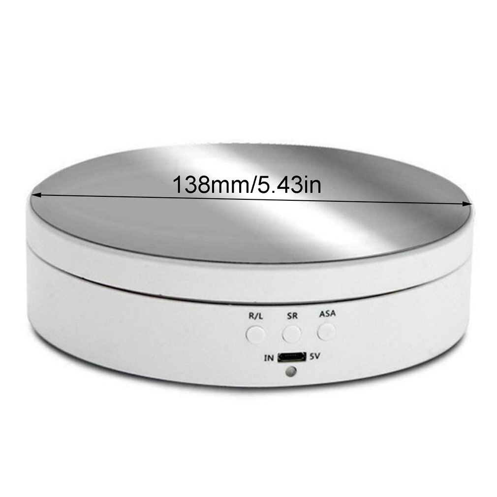 3 Speed Electric Rotating Display Stand 360 Degree Jewelry Turntable Rotating Base Rotary Table For Photography Video Shoot Prop