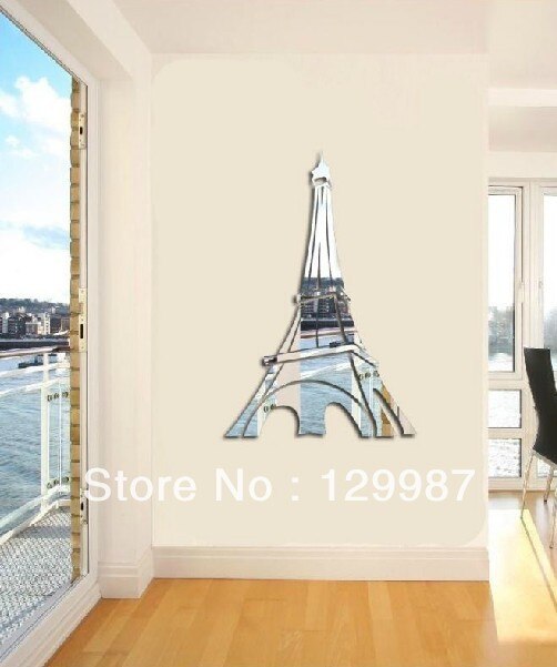 acrylic Eiffel Tower three-dimensional wall stickers