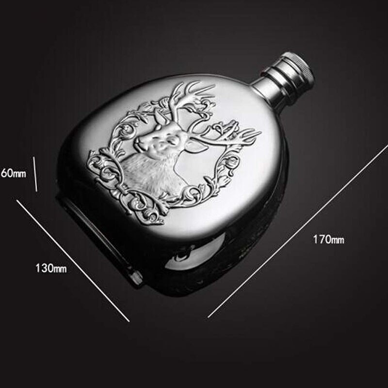 Hip Flask set for Alcohol 17oz Stainless Steel Whisky Bottle 2 Cups 1Funnel Groomsmen Whiskey Large Alkohol Wine Flask