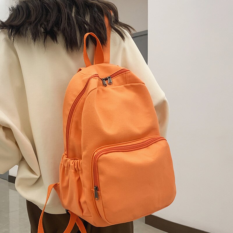 Trendiger canvas-rucksack für damen und herren, schulrucksack, bücherrucksack, reiserucksack, uni-rucksack für mädchen und jungen