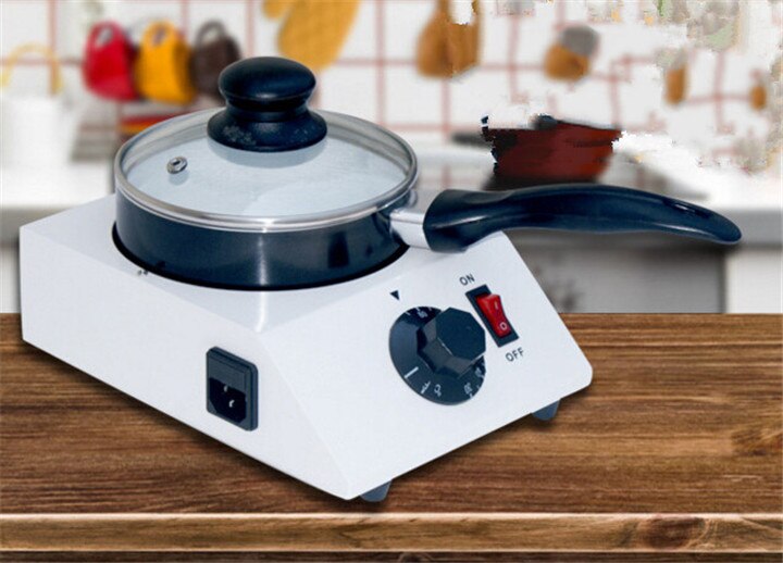 Elektrisk smältmaskin för choklad en kastrull keramisk non-stick grythärdande cylinder smältpanna 220v 110v
