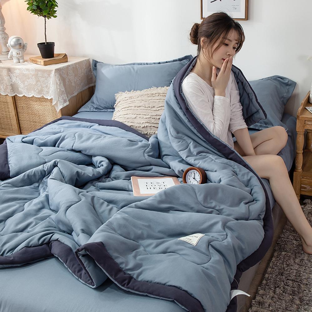 Summer Quilts Bedding Throws Blue Blanket Cartoon Comforter Bed Cover Quilting Home Textiles Suitable for Adults Kids