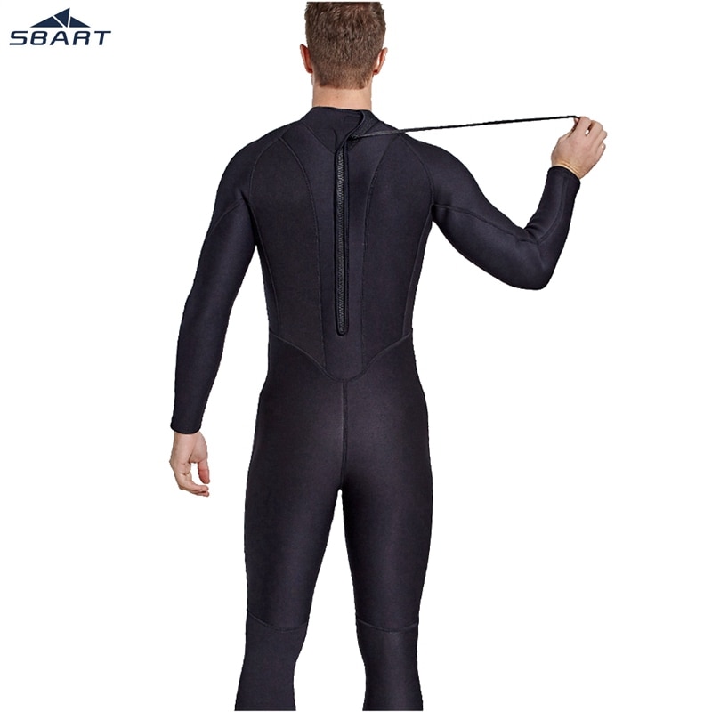 SBART 2 millimetri Mens Delle Donne Completa Nero Muta In Neoprene Coppia Fullbody Gli Amanti di Un pezzo Del Manicotto Lungo Vestito di Immersione Subacquea Scuba immersioni Inverno Sw