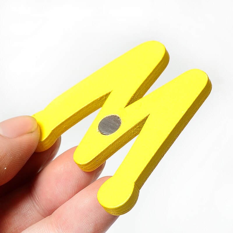 Giocattoli del bambino di 26pcs Lettere Magnete Del Frigorifero di Alfabeto In Legno Per Bambini Giocattoli Educativi Per Bambini Autoadesivo Frigo AN88