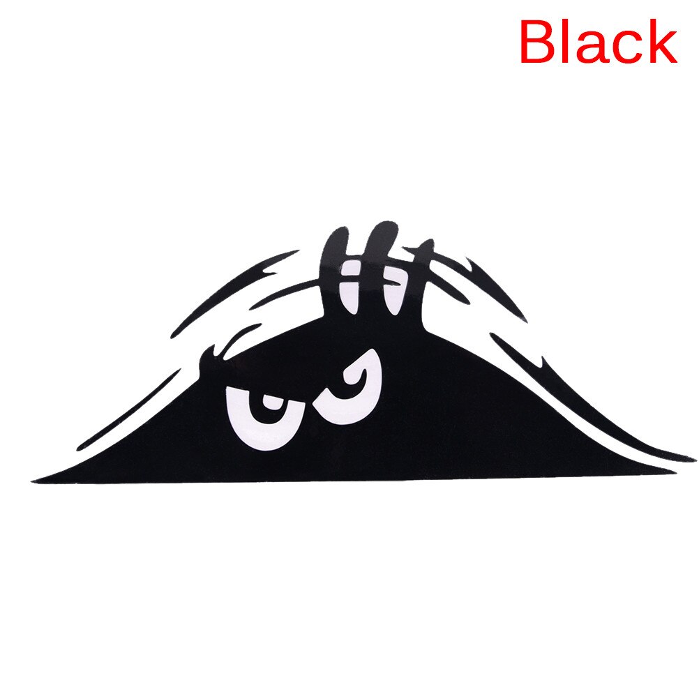 Black/White Peeking Monster Auto Car Walls Windows Sticker Graphic Vinyl Car Decal