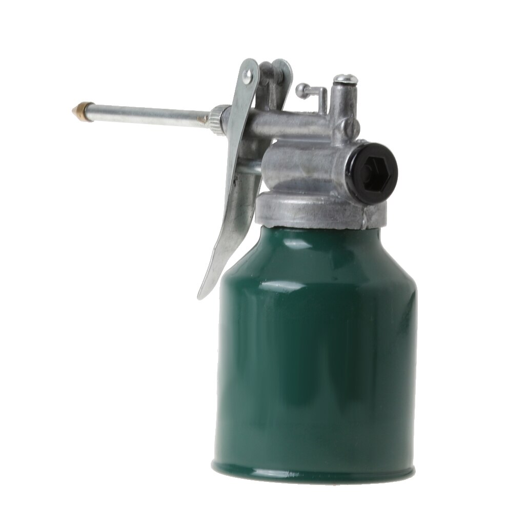 250ml Metal High Pressure Oil Spray Bottle Oiler Can with Long Nozzle Spout for Automobile