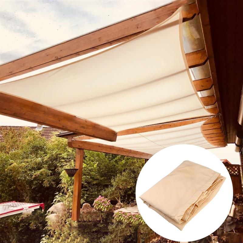 Triangle Sun Shade Sail Polyester Canopy Waterproof UV Block For Garden Swimming Pool