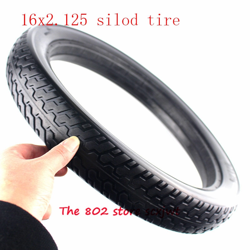 16 inch band 16*2.125 solid band Elektrische Voertuig band 16x2.125 Non inflatie tubeless tyre past Vouwen elektrische fiets E-bike