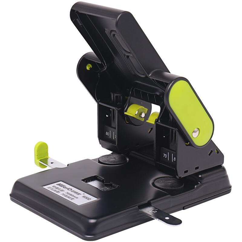 2-Hole Punch Heavy Duty Punch 6mm Holes 70mm- 80mm Adjustable Hole Distance 70 Sheet Capacity Easy to Press Down office supplies