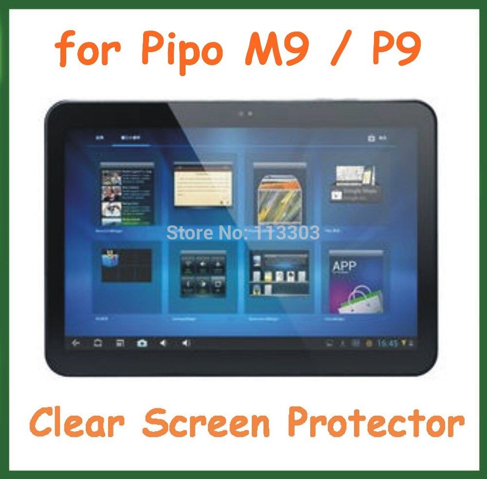 5 pcs Clear Screen Protector Beschermende Film voor Pipo P9 M9 3G M9 pro 3G Tablet PC 10.1 inch Geen Retail Pakket Maat 244x169mm