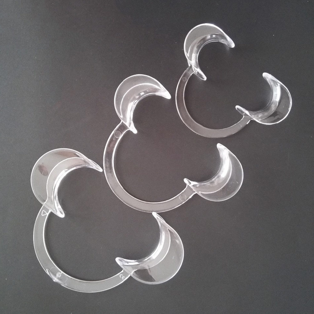 20 pcs C Shape Mouth Opener Elastic Dental Tools Cheek Retractor Mouth Spreader Lip Oral Support Dentist Materials