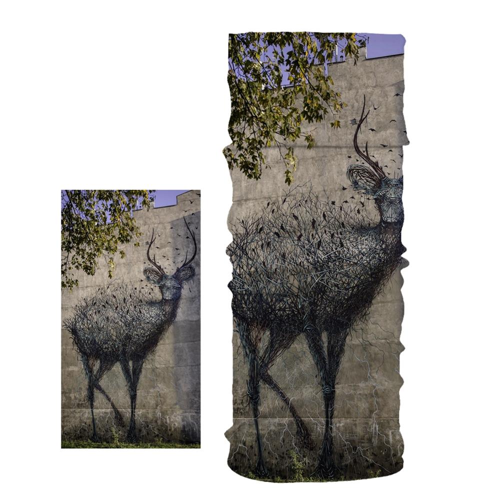 Natuurlijk kersenboompatroon hoofd/gezicht/masker nek bandana sjaal dual-use magische buis hoofddoek wielersport hoofddeksel tulband: I
