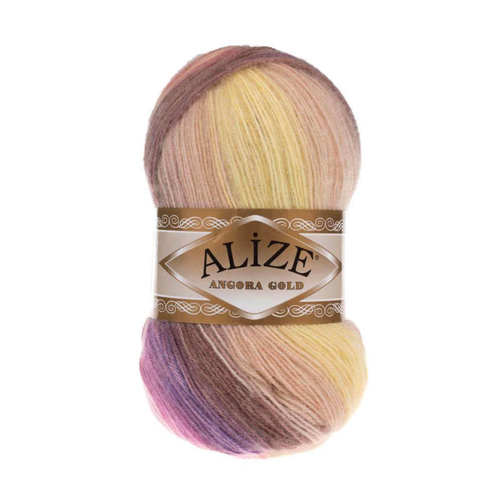Draad 1 Pack ( 5 Ballen) alize Angora Gold Batik Hand Breien Garen (% 20 Wol % 80 Acryl) 100 Gram 550 Mt Haak Tool Kit: 6954