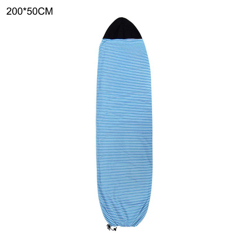 Surfbræt sokker dækker 6/ 6.3/ 6.6/7ft surfbræt beskyttende taske opbevaringskasse vandsport til shortboard funboard surfing sport: Blå hvid 200