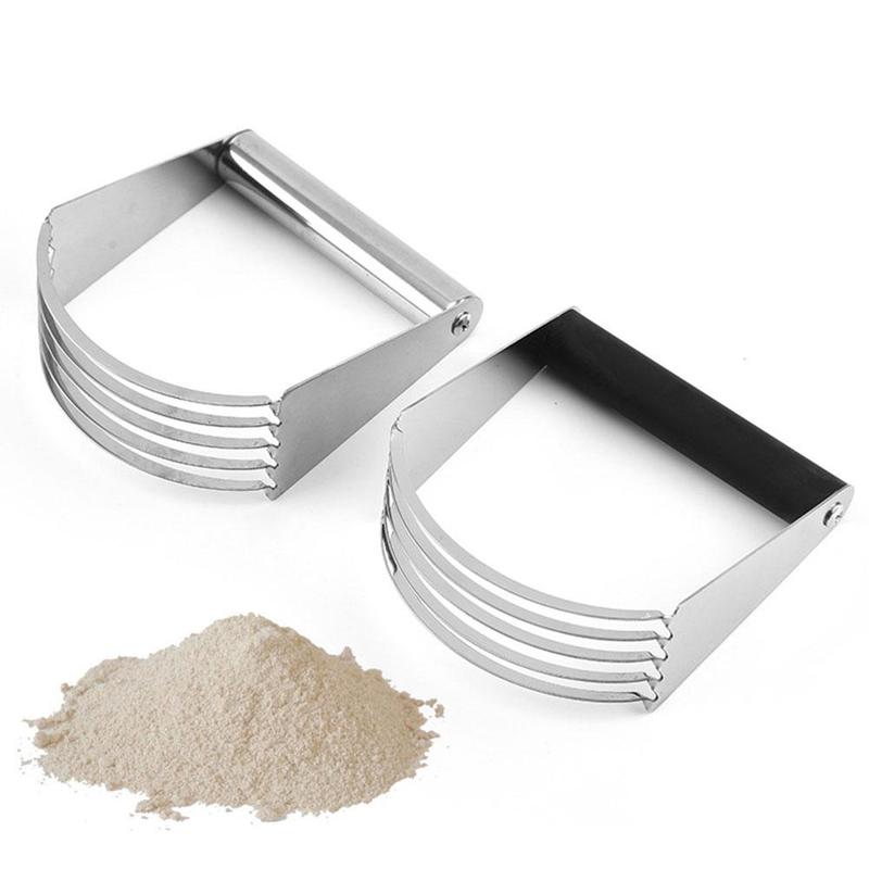 Manual Dough Blender Baking Tool Pastry Blades Flour Mixer Steel Anti Slip Chef Pastry Cutter Kitchen Accessories