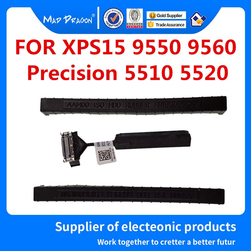Hard Drive Bracket Caddy HDD Disk Drive cable For Dell Precision 5510 5520 5530 XPS15 9550 9560 9570 7590 0XDYGX 0k0k71 03FDY3: green