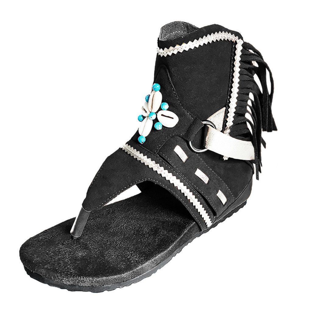Vrouwen Sandalen Slippers Schoenen Romeinse Sandalen Vrouwen Platte Schoenen Zomer Strand Dames Lederen Schoenen Sandalen Zapatos