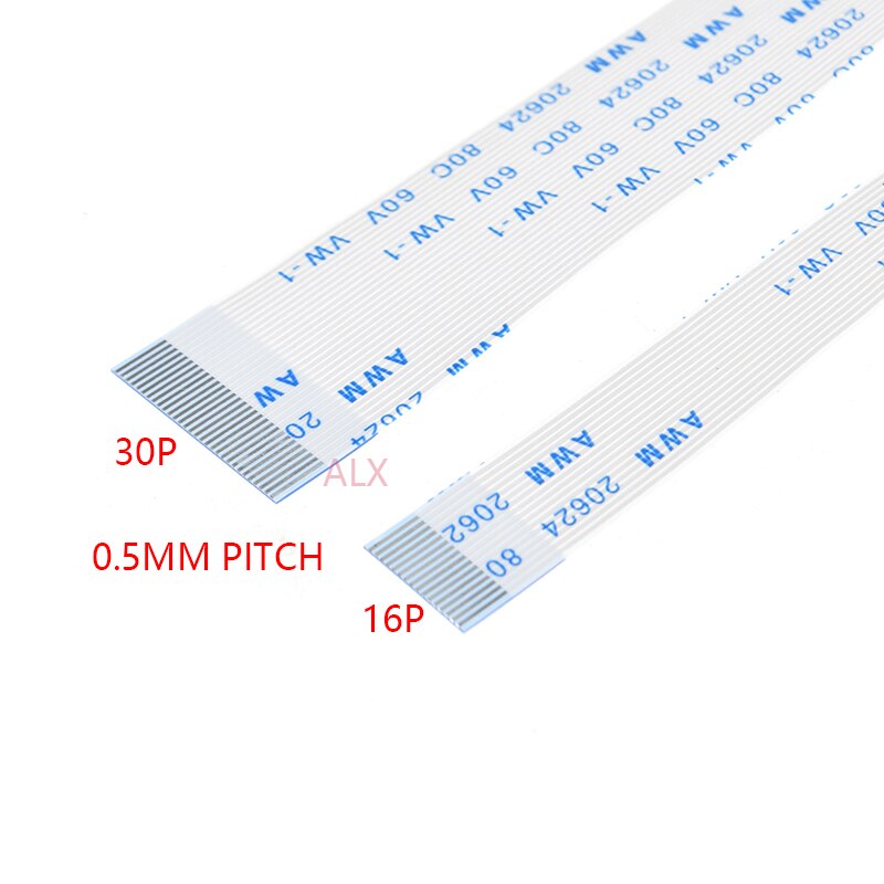 10Pcs Fpc Lint Flexibele Platte Kabel Toonhoogte 0.5Mm 200Mm A-4P 6P 8P 10P 12P 16P 20P 30P 40 P Ffc Draad 6/10/12/16/20/30/40 Pin