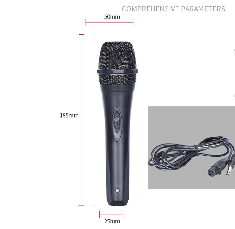 wired microphone wire microphone wire 6.35- male head, pure copper core Teaching home KVT wired microphone