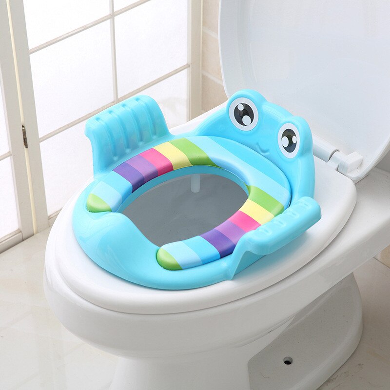 Kids Cartoon Potty Toilet Seat Pad Baby Soft Toilet Training Seat Cushion Child Seat With Handles Baby Toilet Seats Pedestal Pan