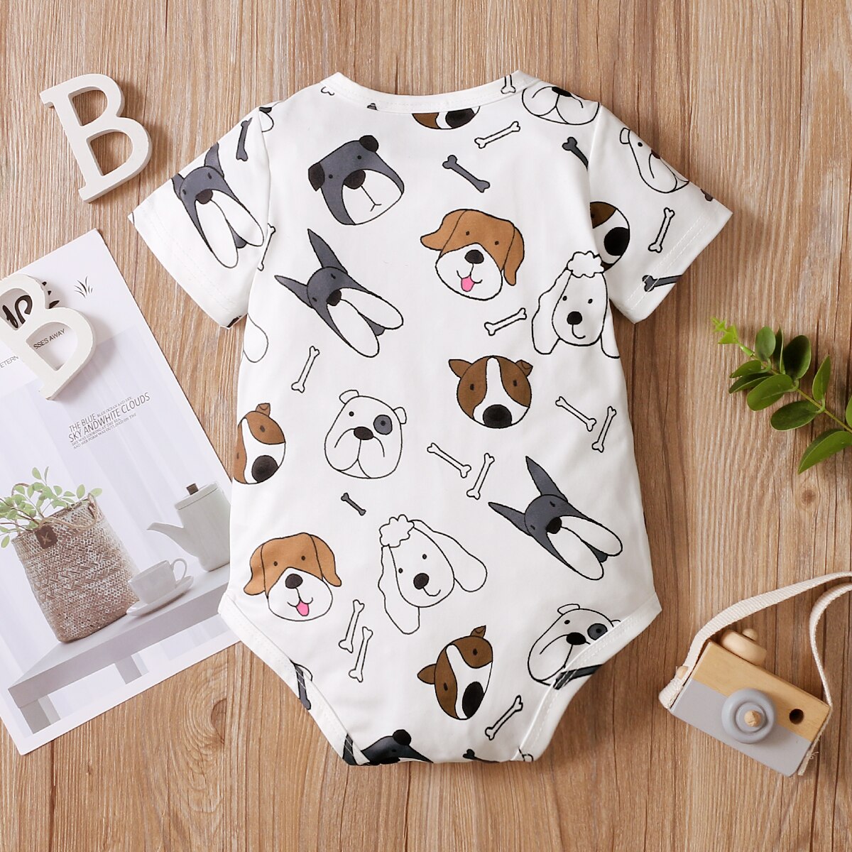 Baby Baby Boy Playsuit Outfit Korte Mouwen Print Bodysuit Baby Boy Jumpsuit Pasgeboren Baby Jongen Romper