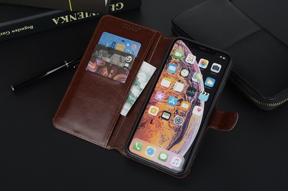 Skóra miękka etui na alcatel U5 HD 5047 5047D 5047Y 4047 4047D 4047Y 5044D 5044Y etui z klapką stojak obudowa portfelowa Coque etui