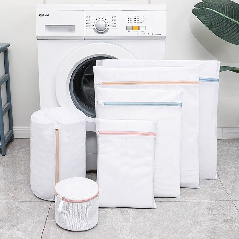 7 Sizes Laundry Bag Washing Machines Mesh Dirty Clothes Wash Mesh Coarse Net Laundry Basket for Underwear Bra Storage Organizer