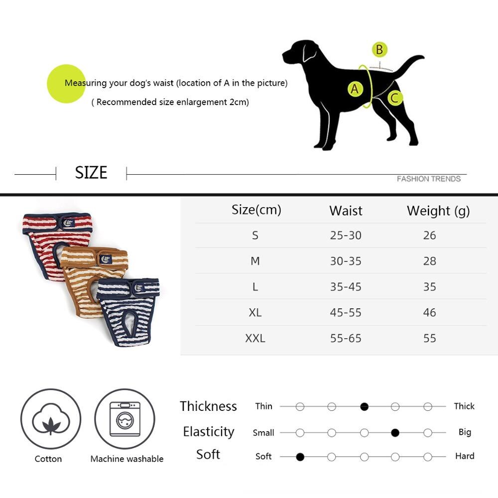 Pet Dog Diaper Physiological Pants Sanitary Washable Female Dog Panties harassment Shorts Underwear Briefs For Dogs