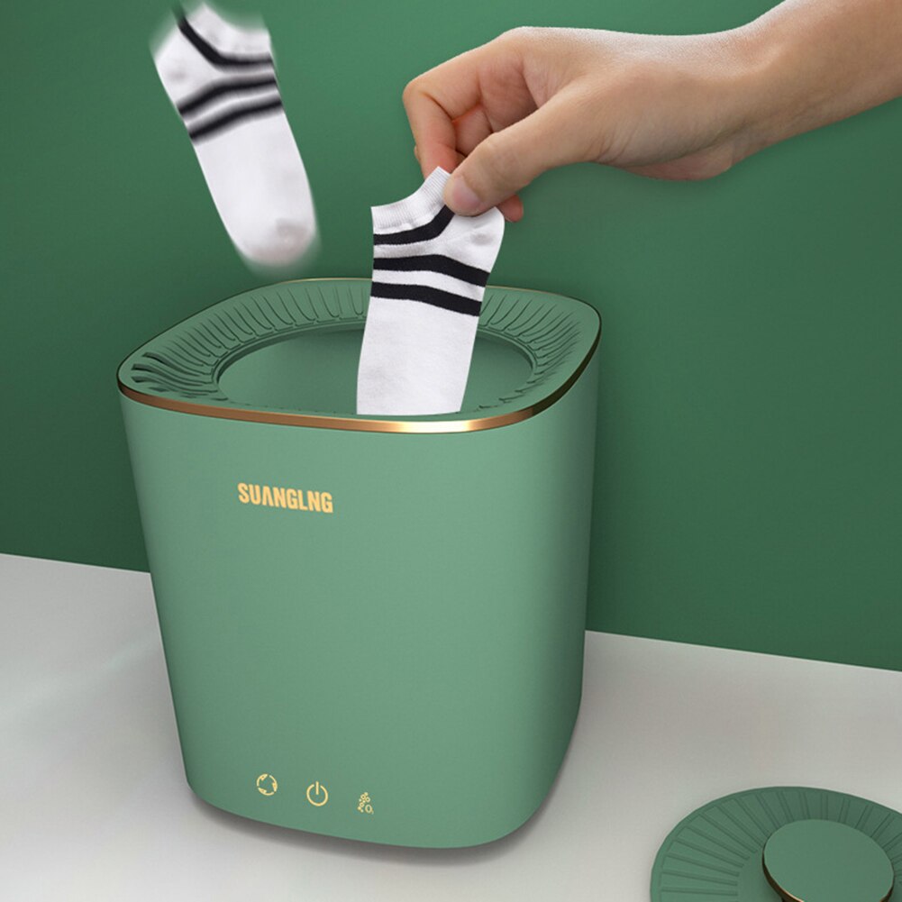 Portable Washing Machine 2.5L Capacity Small Underwear Sock Cleaning One-key Start Mini Washer for Travel Home