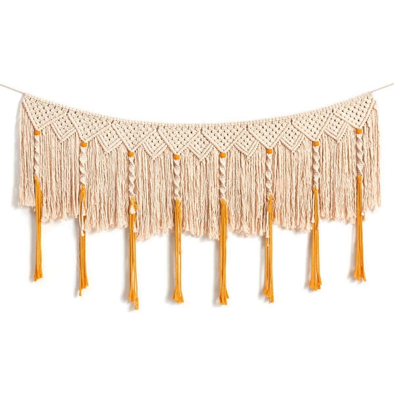 Macramé Wandspiegel Betylifoy Set Van 2 | Ronde Boho Spiegel Met Franjes | Handgeweven Katoen | Voor Slaapkamer, Woonkamer Wanddecoratie Slaapkamer