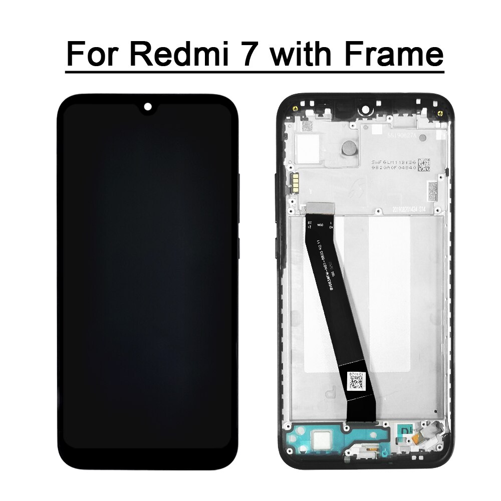 For Xiaomi Redmi 7 Redmi 7A Redmi 8 Redmi 8A LCD Display With Touch Screen Digitizer Sensor With Frame With Kits: Redmi 7 with Frame