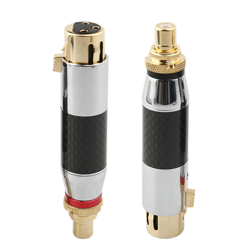 High End Audio Jack Rca Naar Xlr Female Connector Luidsprekers Hifi Microfoon Adapter Audio Versterker Sound Mixer Diy Rca Converters: Mix Color