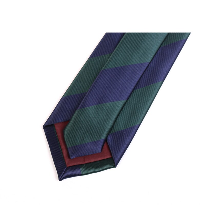 Classic Blue / Green Striped Ties For Men Formal 7CM Necktie Business Suit Work Box